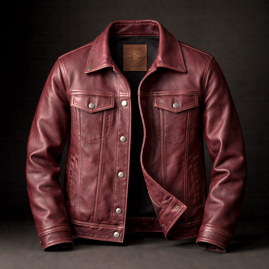 Classic Vintage Aviator Leather Jacket